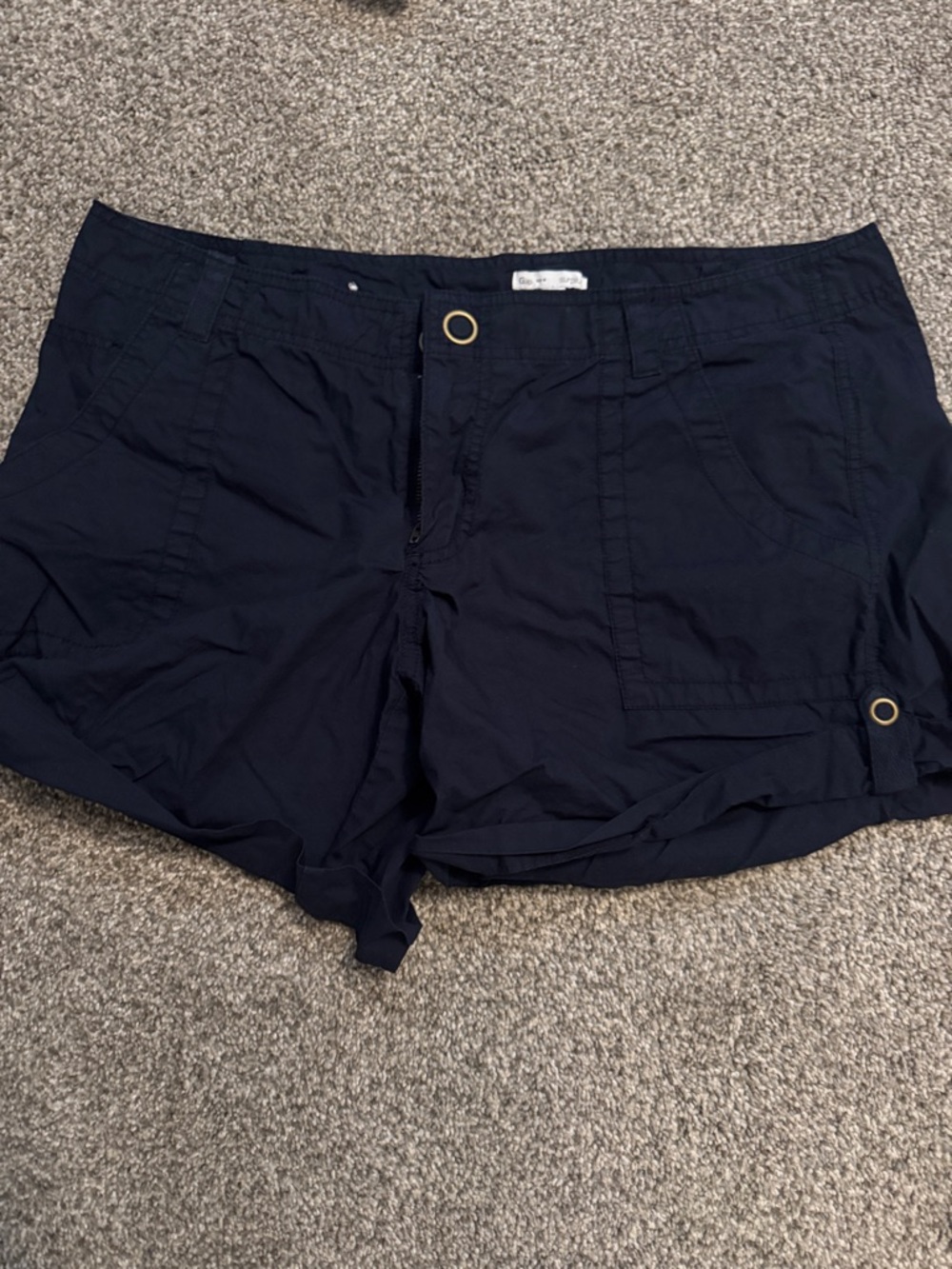 GAP Dark Navy Cargo Shorts with Grommet Details